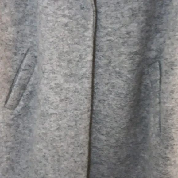 Italian-made Gray Wool Blend Coat - Picture 5 of 8